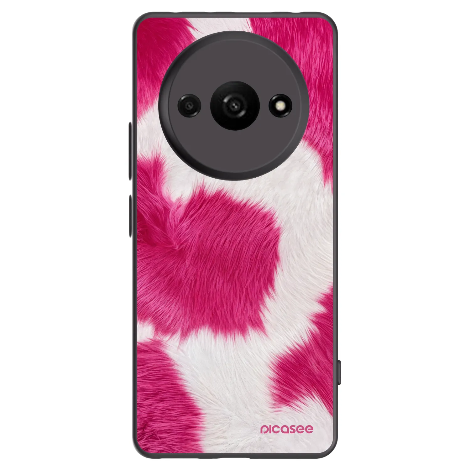 Picasee silikonový černý obal pro Xiaomi Redmi A3 - Pink Moo