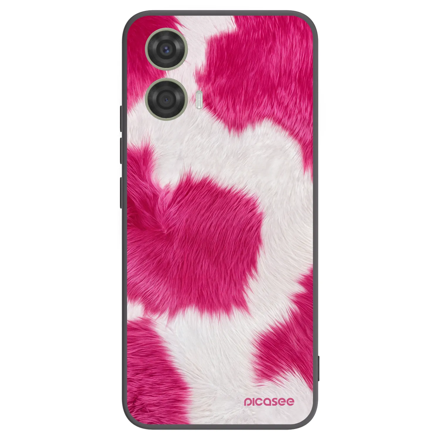 Picasee silikonový černý obal pro Motorola Moto G24 - Pink Moo