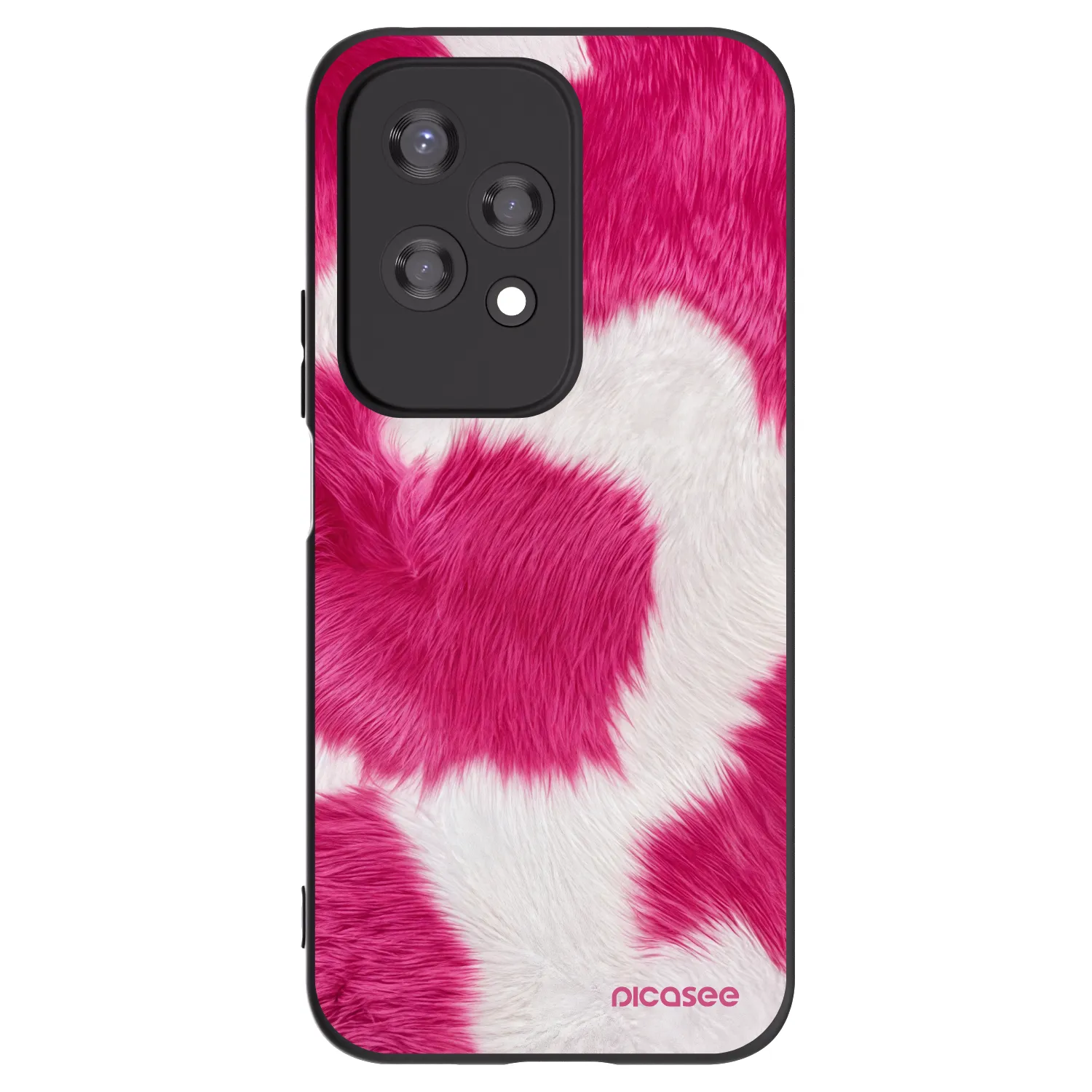 Picasee silikonový černý obal pro Honor 200 Lite - Pink Moo