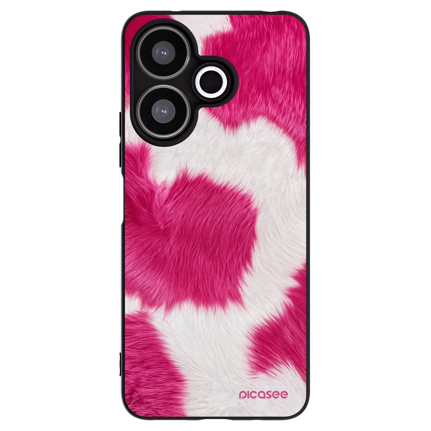 Picasee silikonový černý obal pro Xiaomi Redmi 13 4G - Pink Moo