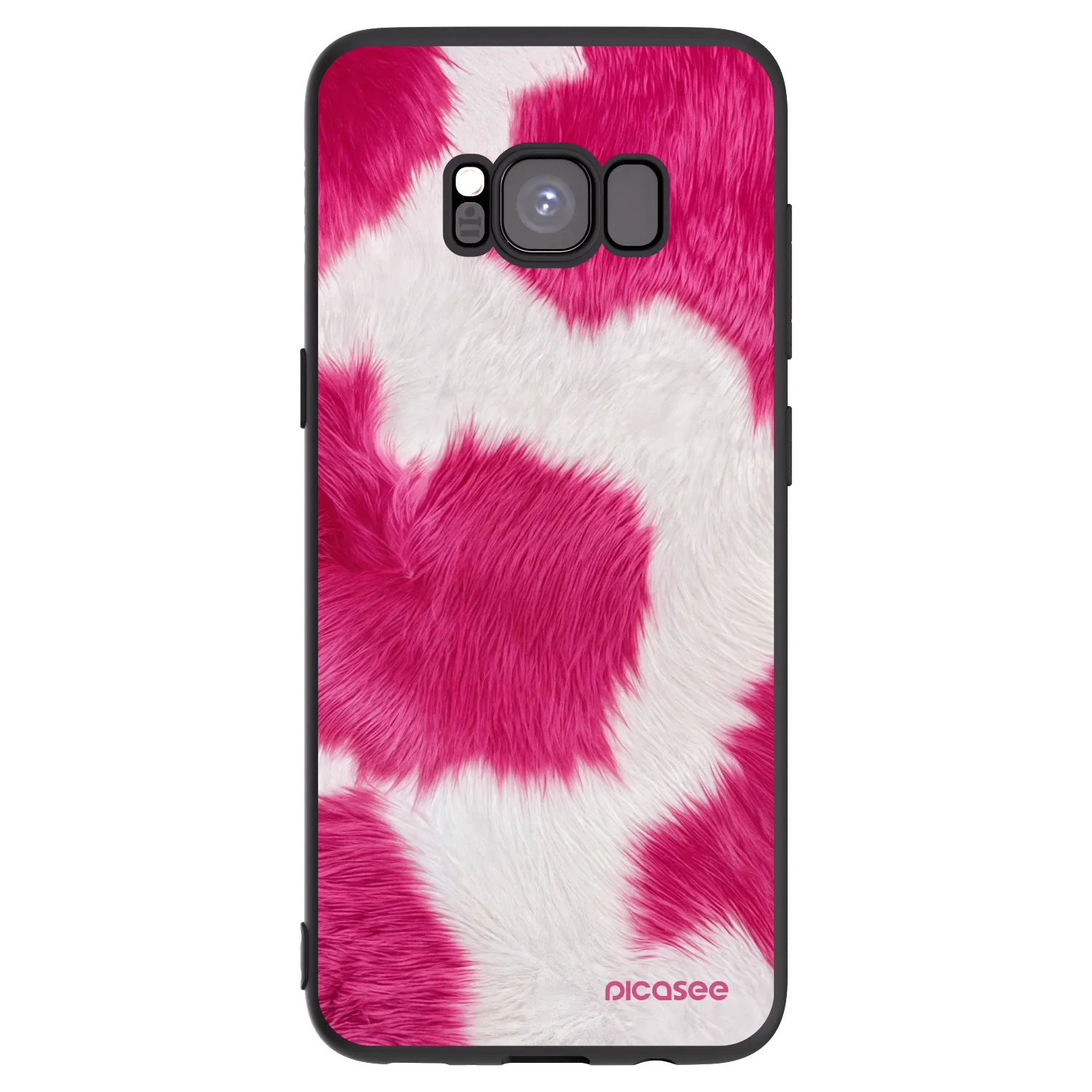 Picasee silikonový černý obal pro Samsung Galaxy S8 G950F - Pink Moo