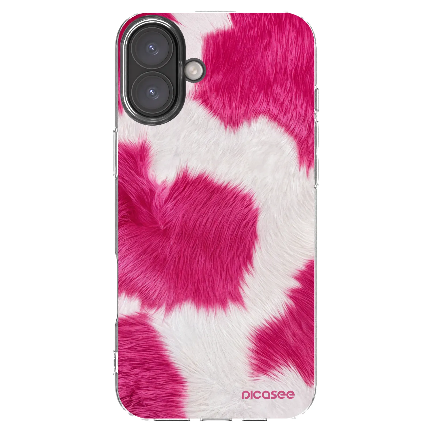 Picasee silikonový průhledný obal pro Apple iPhone 16 Plus - Pink Moo