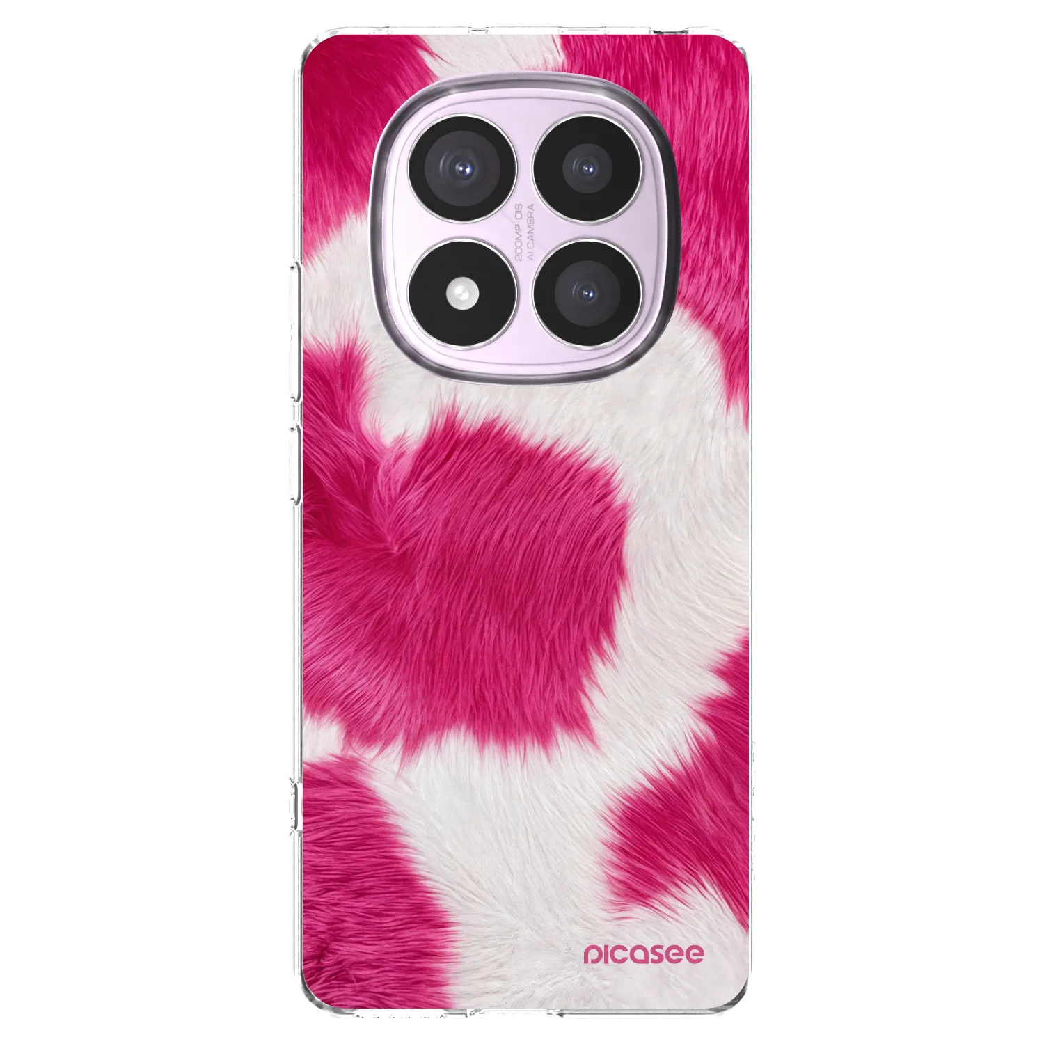 Picasee silikonový průhledný obal pro Xiaomi Redmi Note 14 Pro 5G - Pink Moo