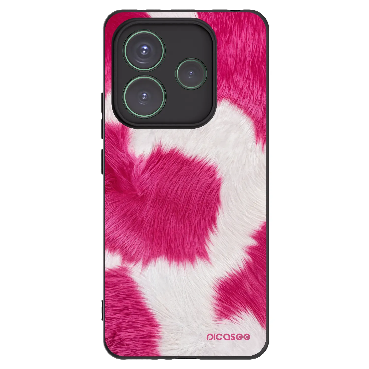 Picasee silikonový černý obal pro Xiaomi Redmi Note 14 5G - Pink Moo