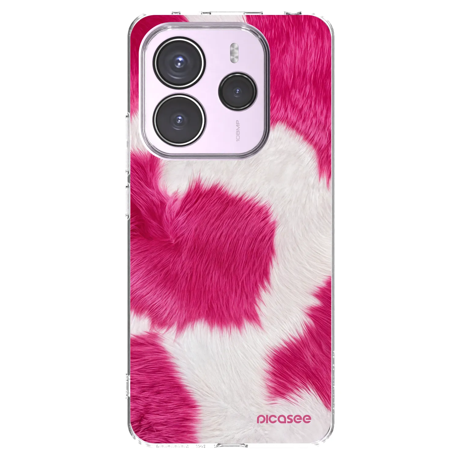 Picasee silikonový průhledný obal pro Xiaomi Redmi Note 14 5G - Pink Moo