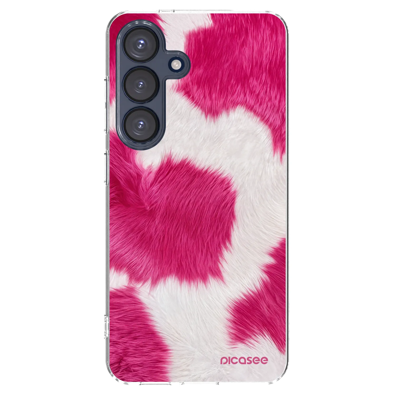 Picasee silikonový průhledný obal pro Samsung Galaxy S25 5G - Pink Moo