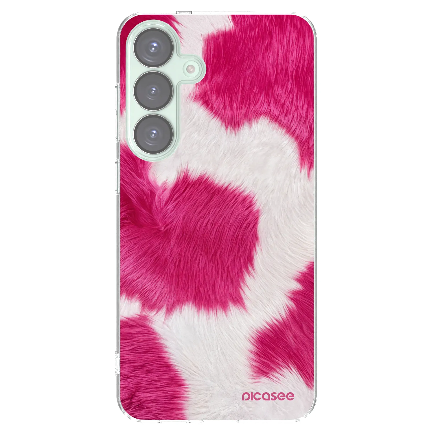 Picasee silikonový průhledný obal pro Samsung Galaxy S25+ 5G - Pink Moo