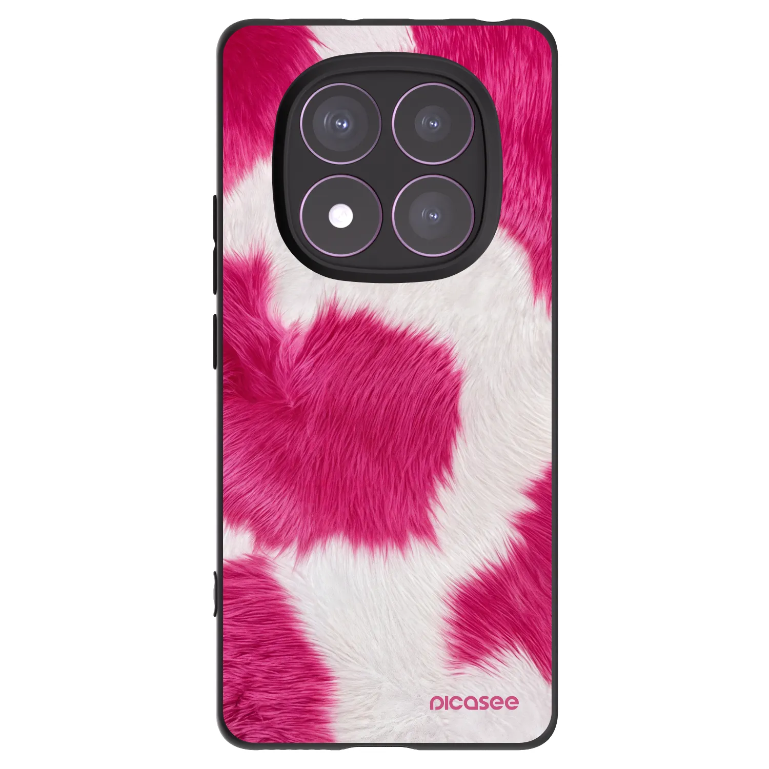 Picasee silikonový černý obal pro Xiaomi Redmi Note 14 Pro 4G - Pink Moo