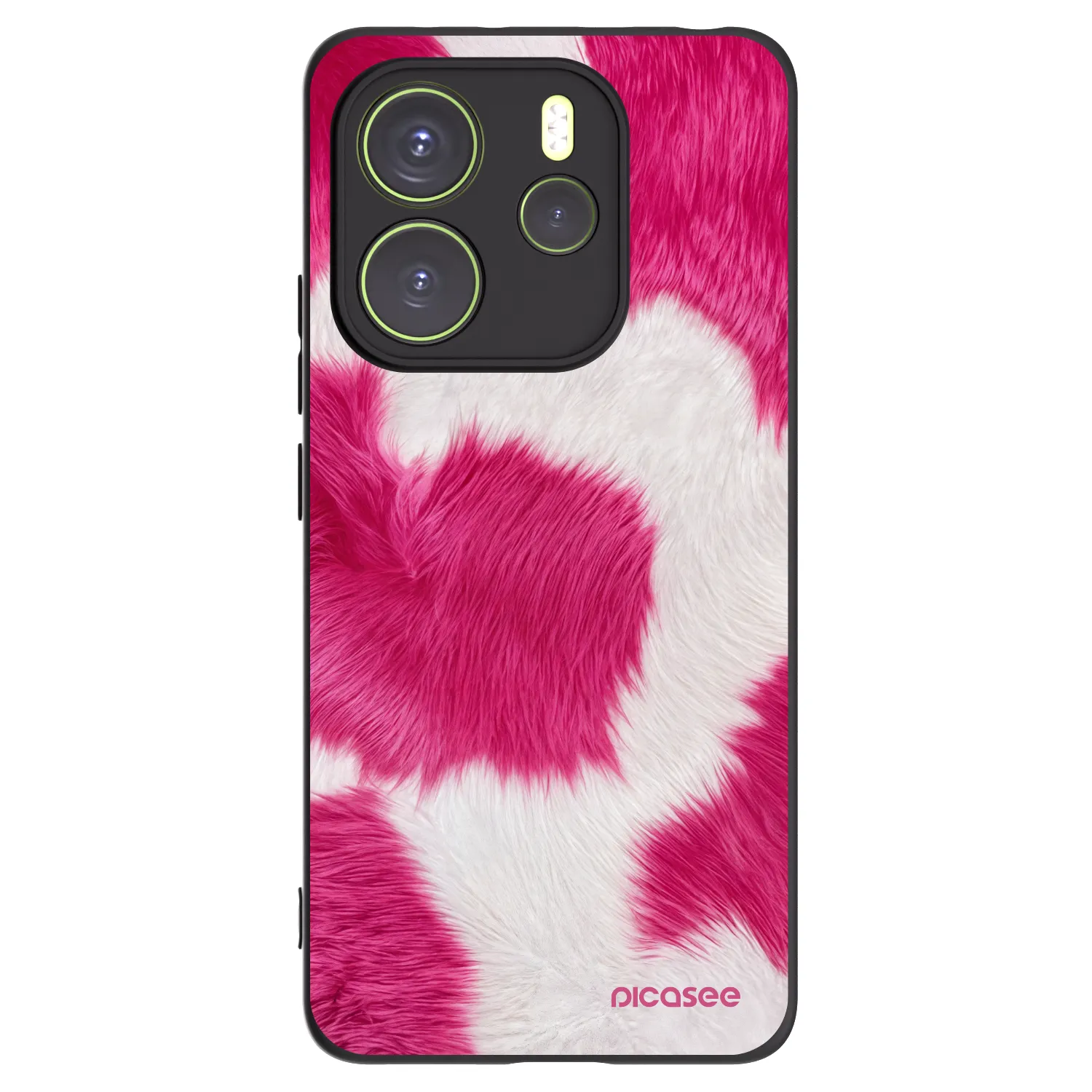 Picasee silikonový černý obal pro Xiaomi Redmi Note 14 4G - Pink Moo
