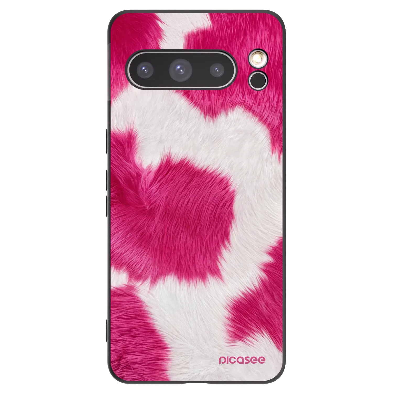 Picasee silikonový černý obal pro Google Pixel 8 Pro - Pink Moo