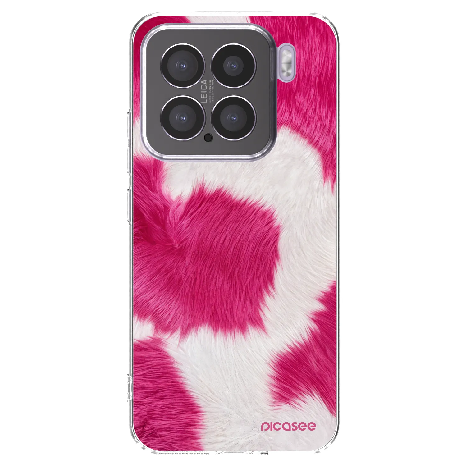 Picasee silikonový průhledný obal pro Xiaomi 15 - Pink Moo