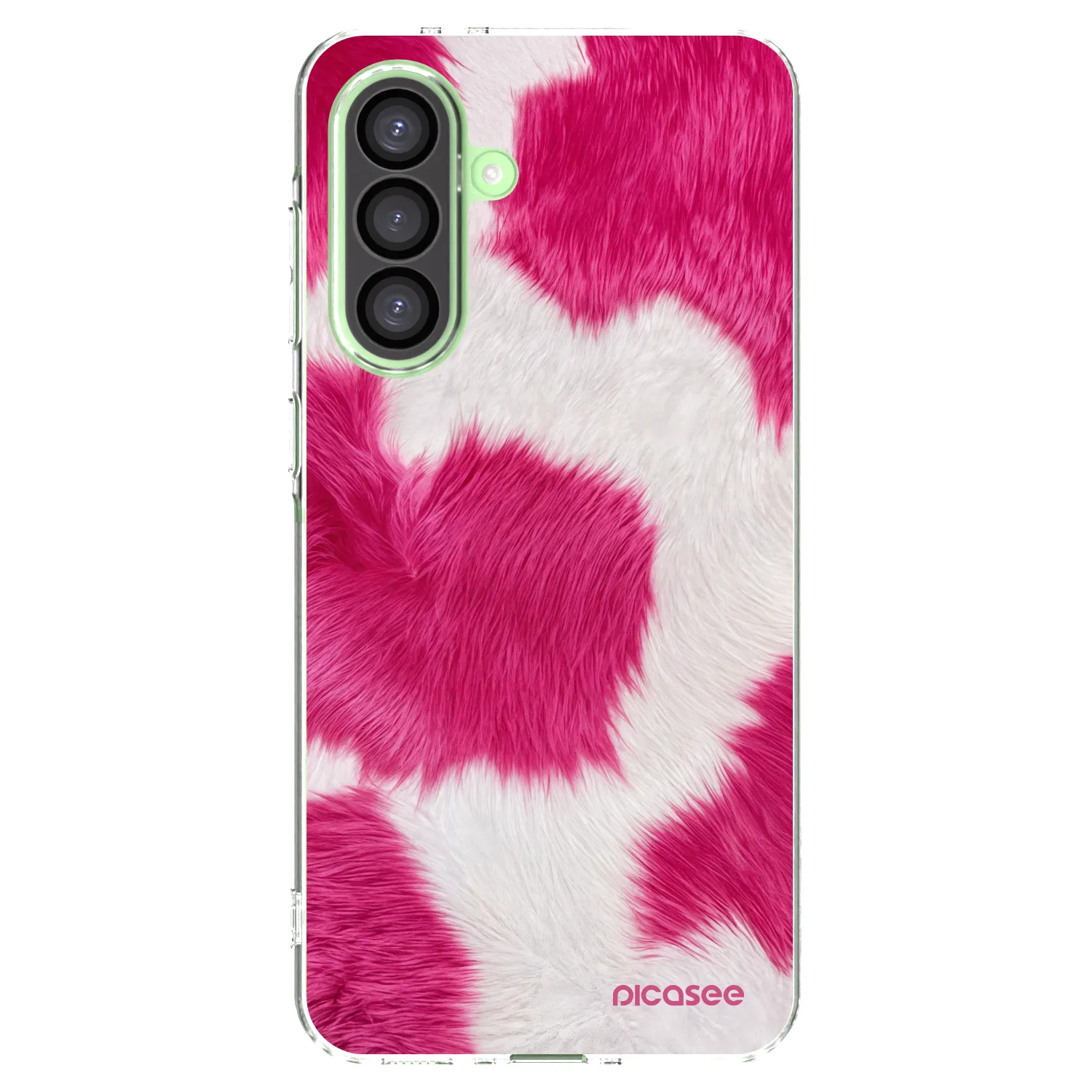 Picasee silikonový průhledný obal pro Samsung Galaxy A26 5G A266B - Pink Moo