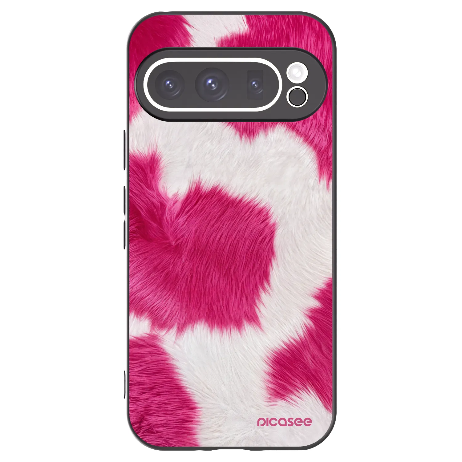 Picasee silikonový černý obal pro Google Pixel 9 Pro - Pink Moo