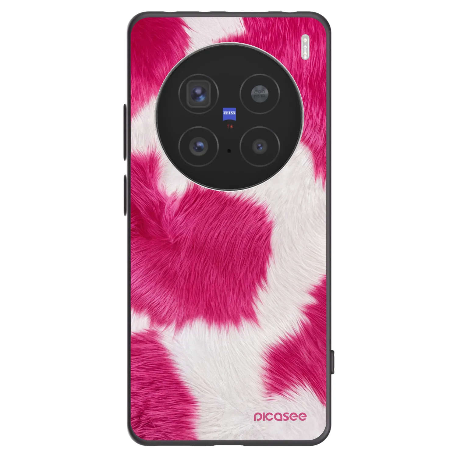Picasee silikonový černý obal pro Vivo X200 Pro - Pink Moo