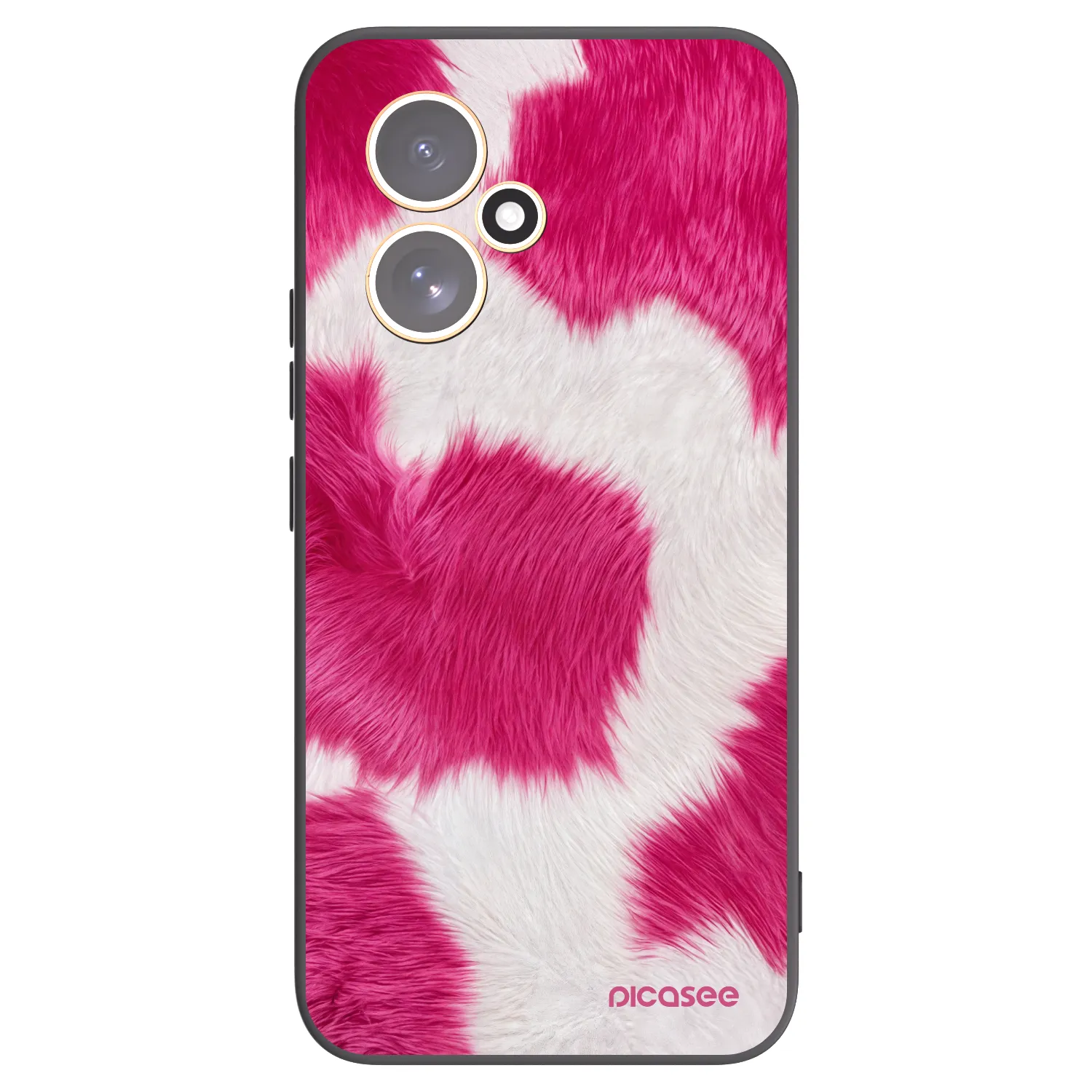 Picasee silikonový černý obal pro Honor 400 5G - Pink Moo