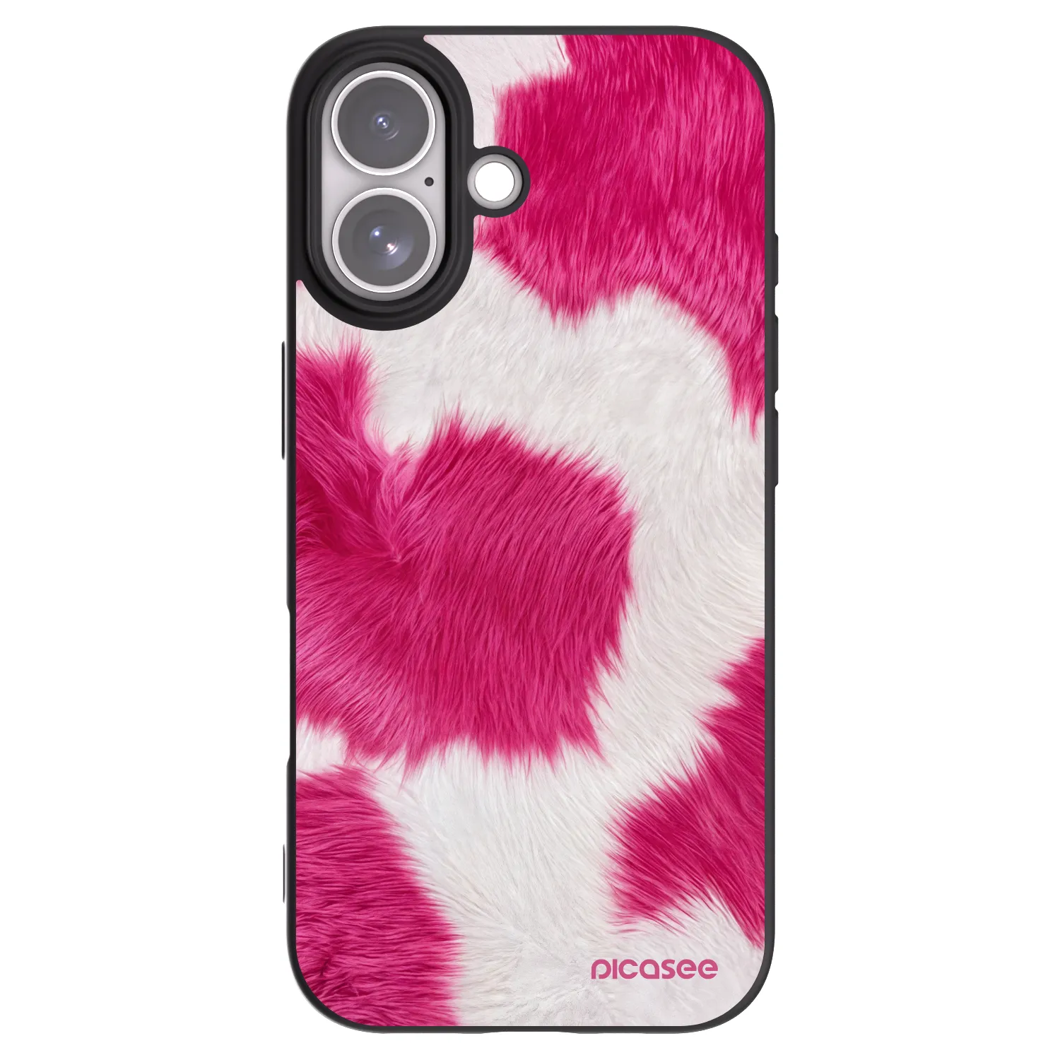 Picasee silikonový černý obal pro Apple iPhone 17 - Pink Moo