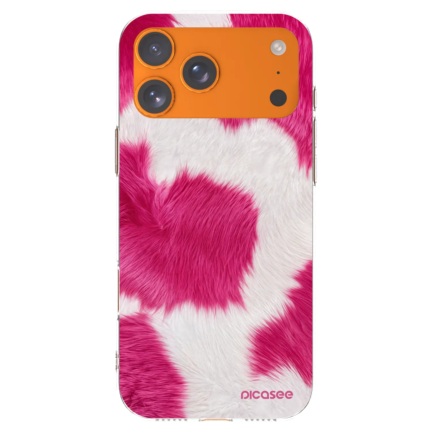 Picasee silikonový průhledný obal pro Apple iPhone 17 Pro Max - Pink Moo