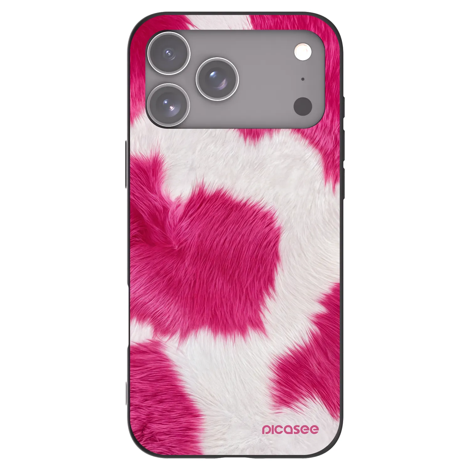 Picasee silikonový černý obal pro Apple iPhone 17 Pro Max - Pink Moo