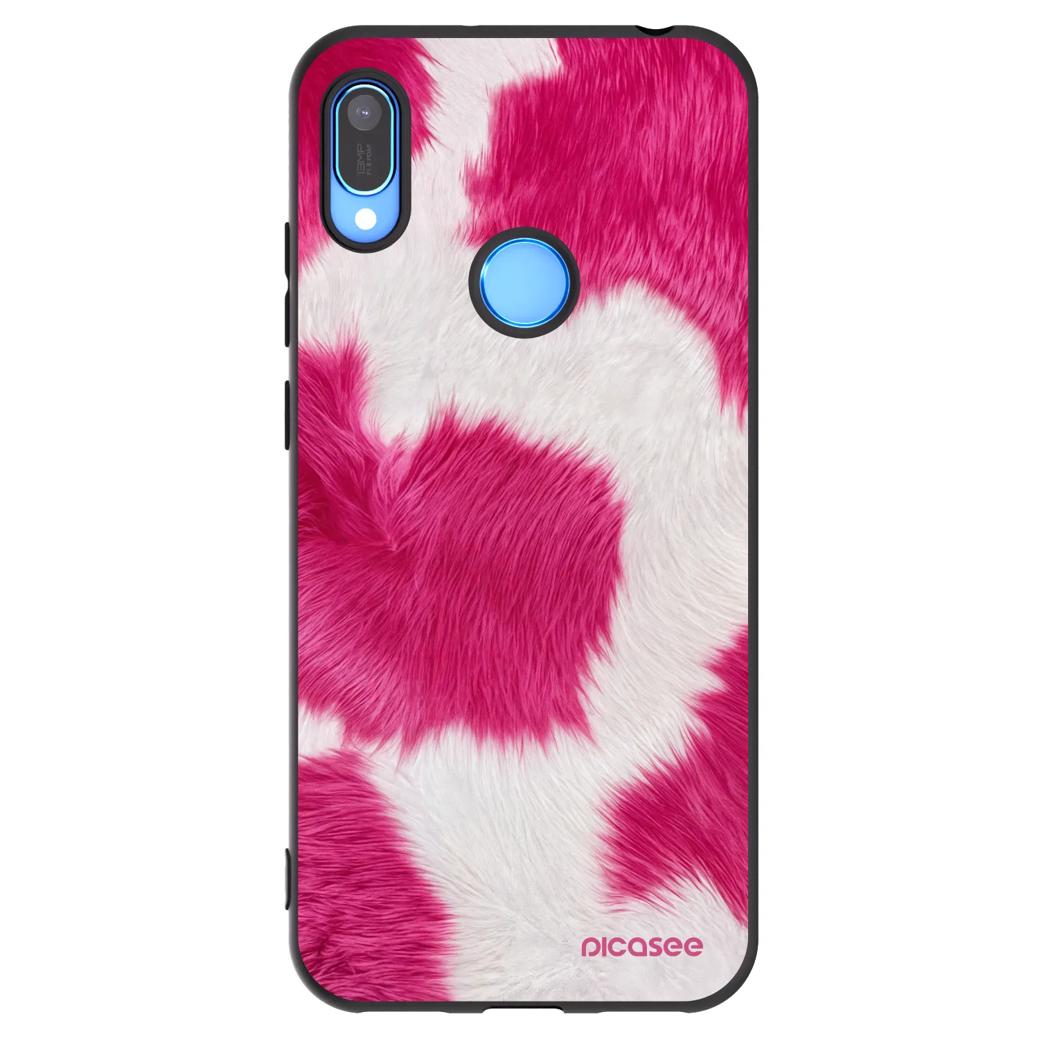 Picasee silikonový černý obal pro Huawei Y6 2019 - Pink Moo