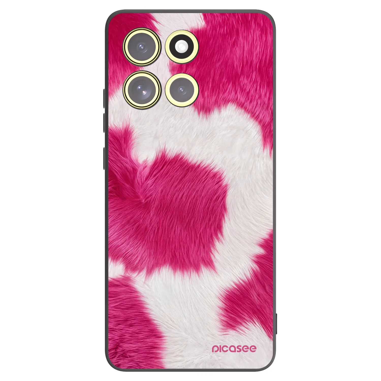 Picasee silikonový černý obal pro Motorola Moto G86 5G - Pink Moo
