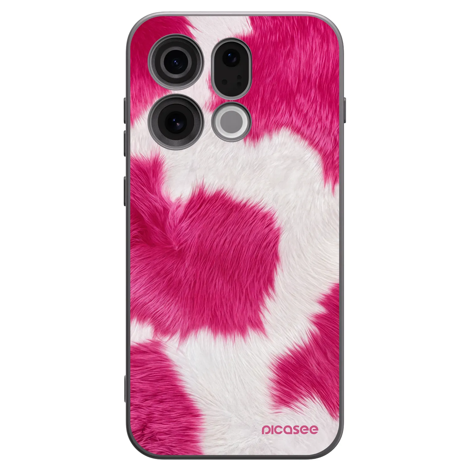 Picasee silikonový černý obal pro OPPO Find X9 - Pink Moo