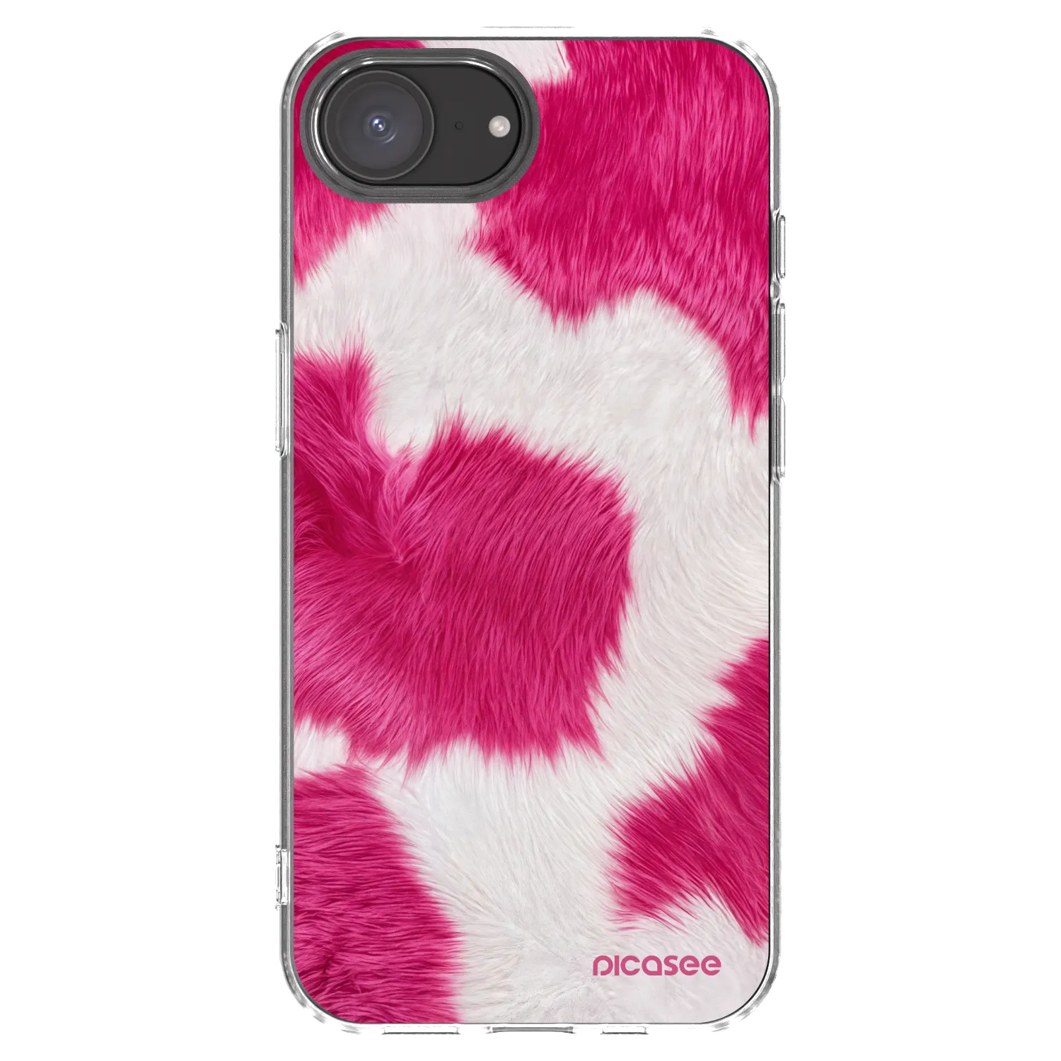 Picasee silikonový průhledný obal pro Apple iPhone 17e - Pink Moo