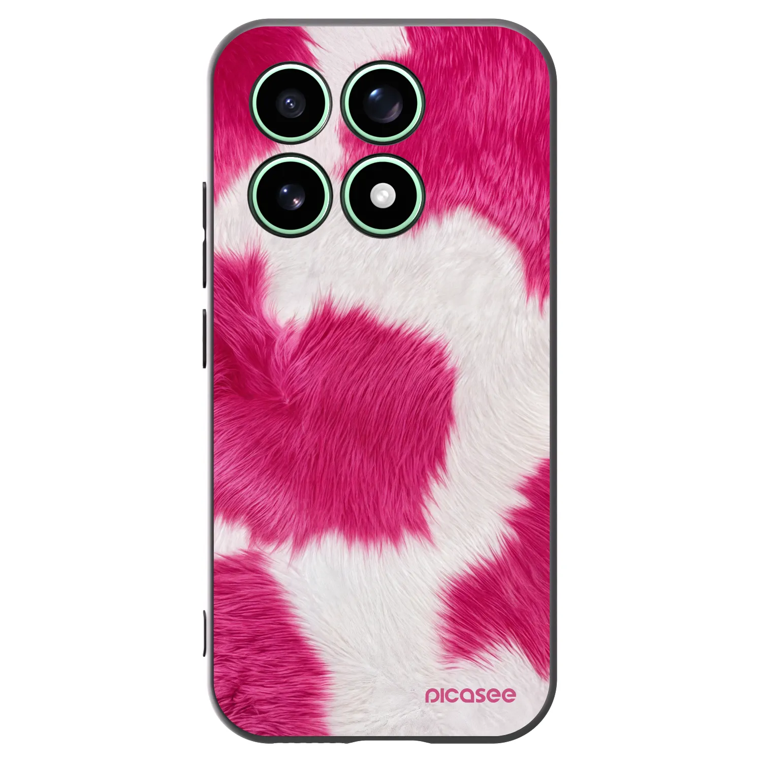 Picasee silikonový černý obal pro Xiaomi 17 - Pink Moo