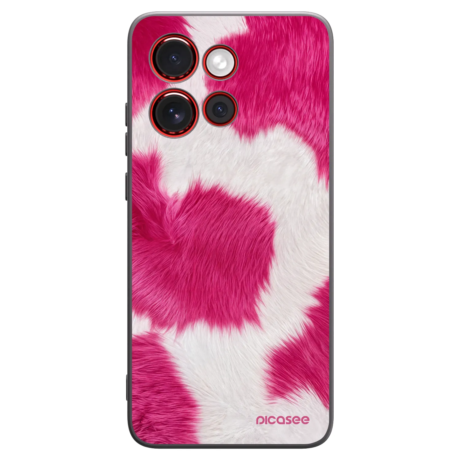 Picasee silikonový černý obal pro Motorola Edge 60 Neo 5G - Pink Moo