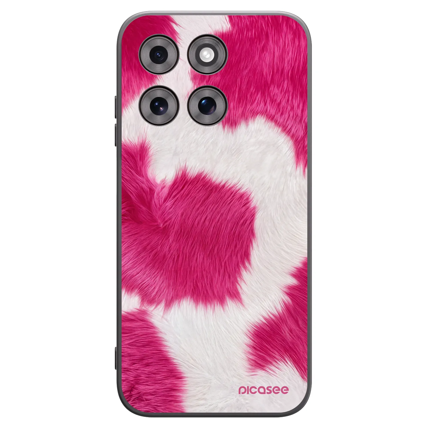 Picasee silikonový černý obal pro Motorola Moto G77 - Pink Moo