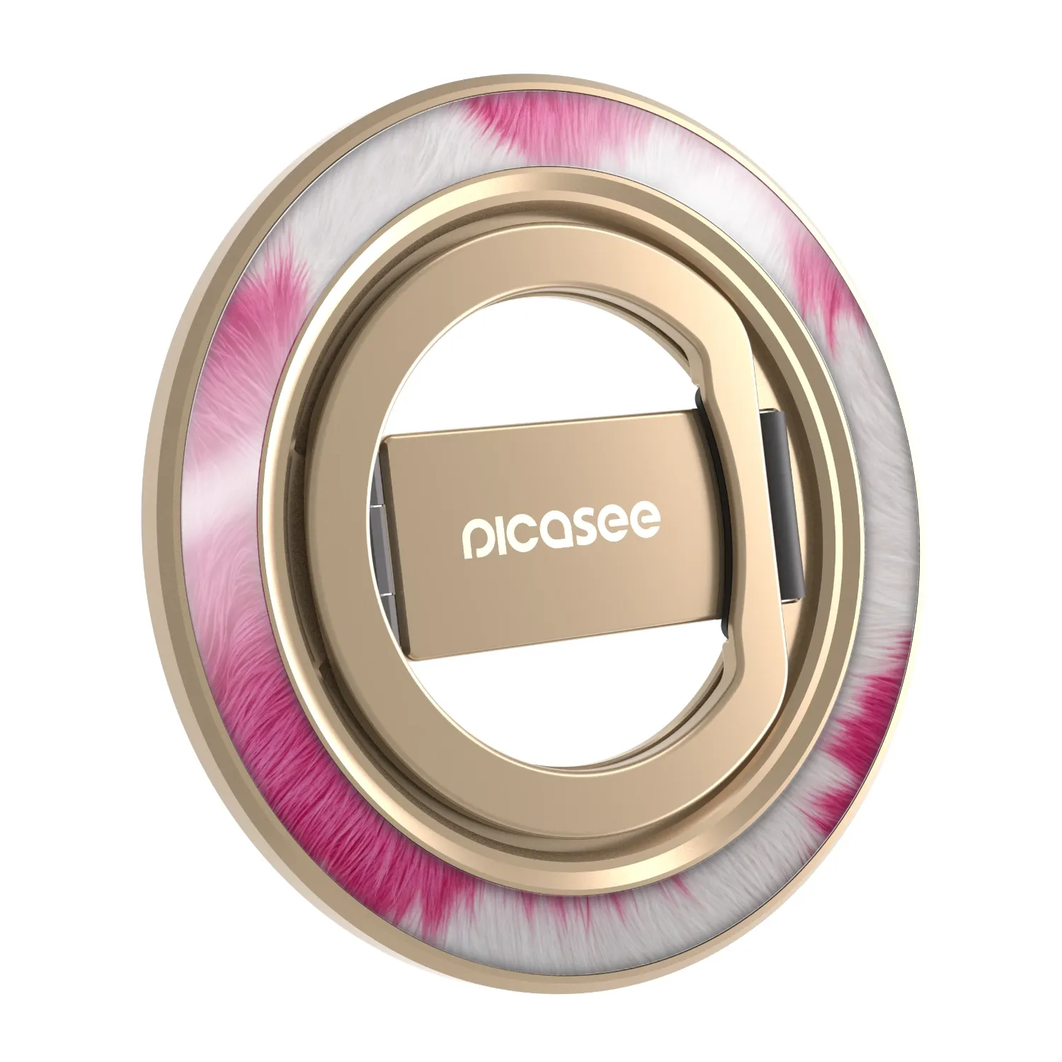 Picasee Magnetický držák - Zlatý - Pink Moo