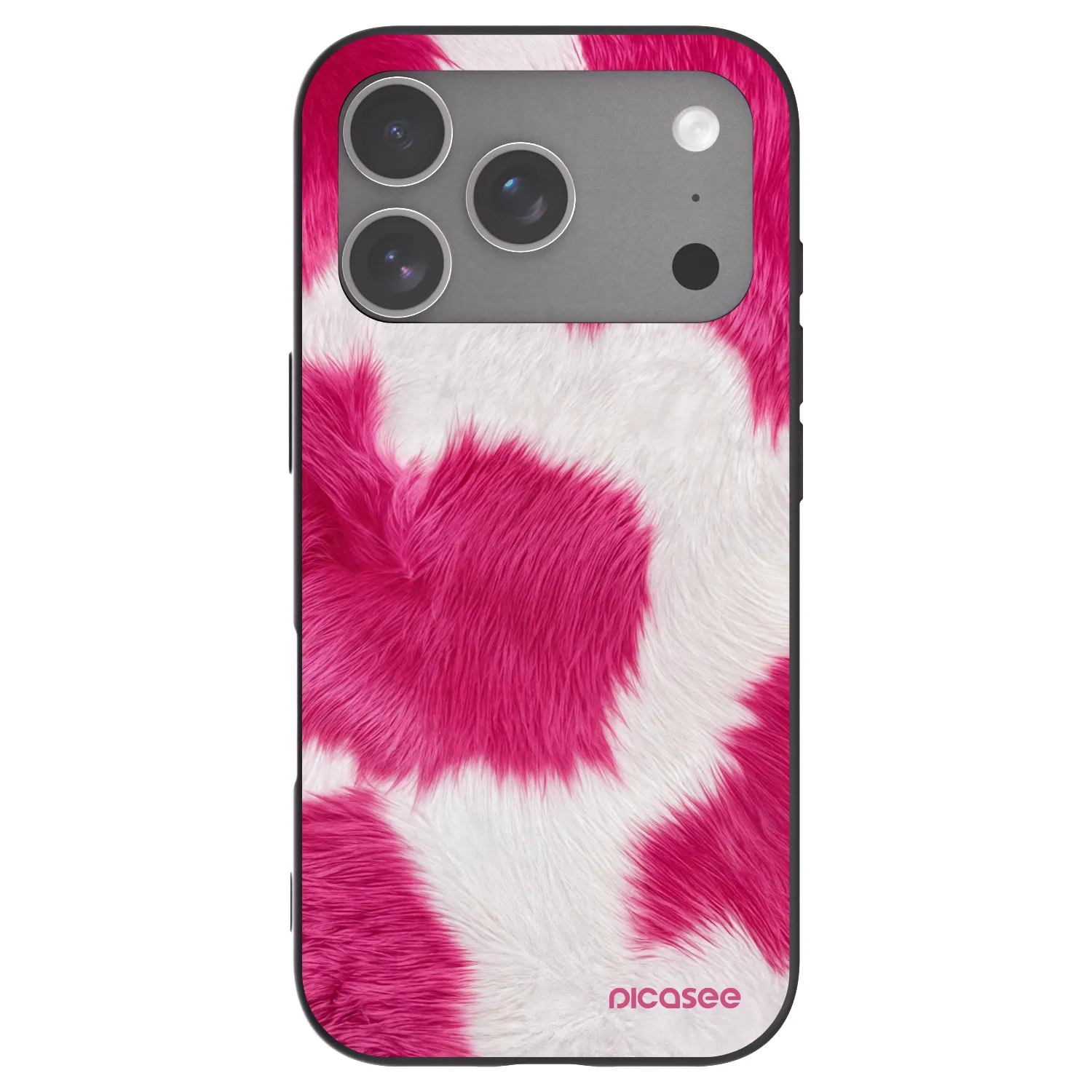 Picasee silikonový černý obal pro Apple iPhone 18 Pro - Pink Moo