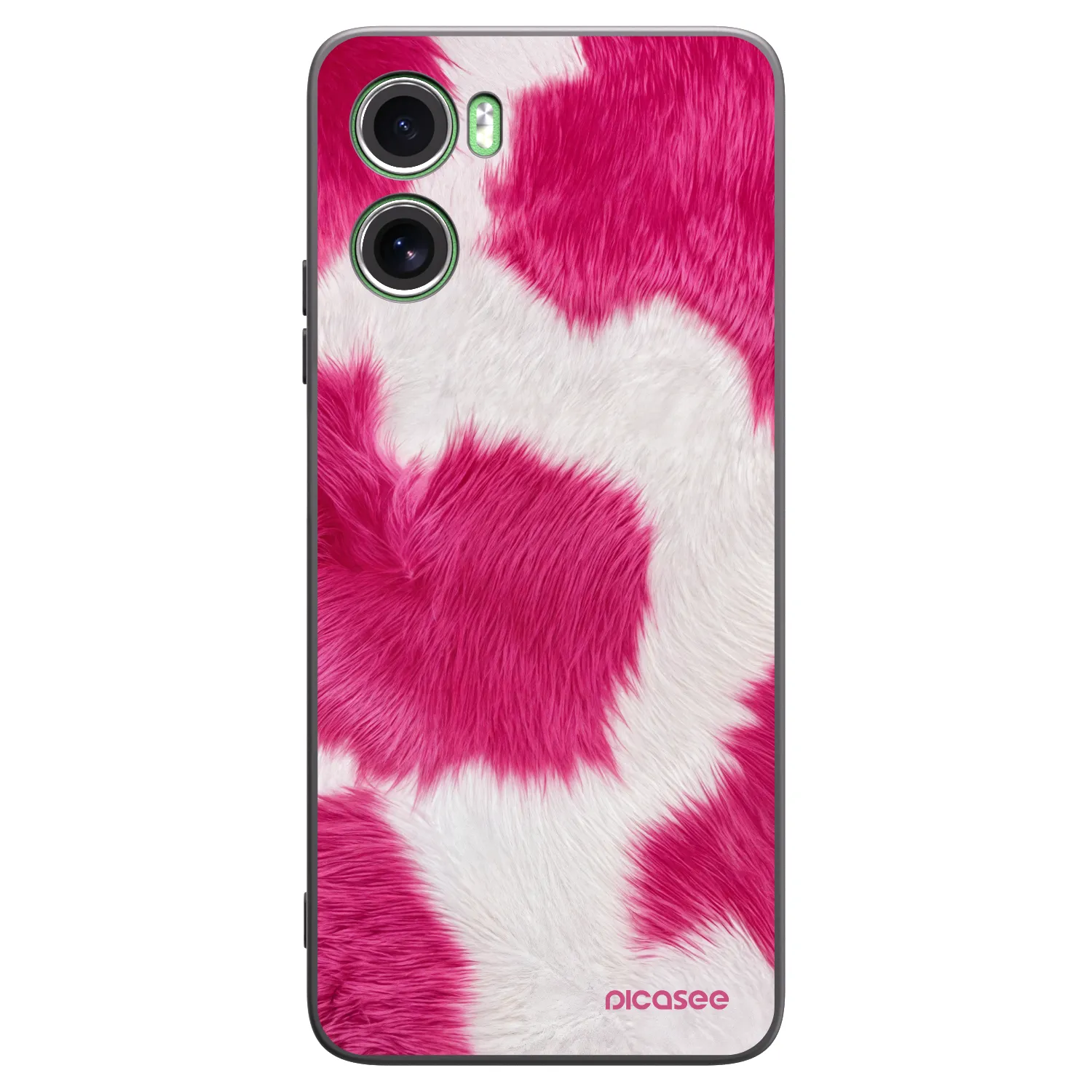 Picasee silikonový černý obal pro Motorola Moto G06 - Pink Moo