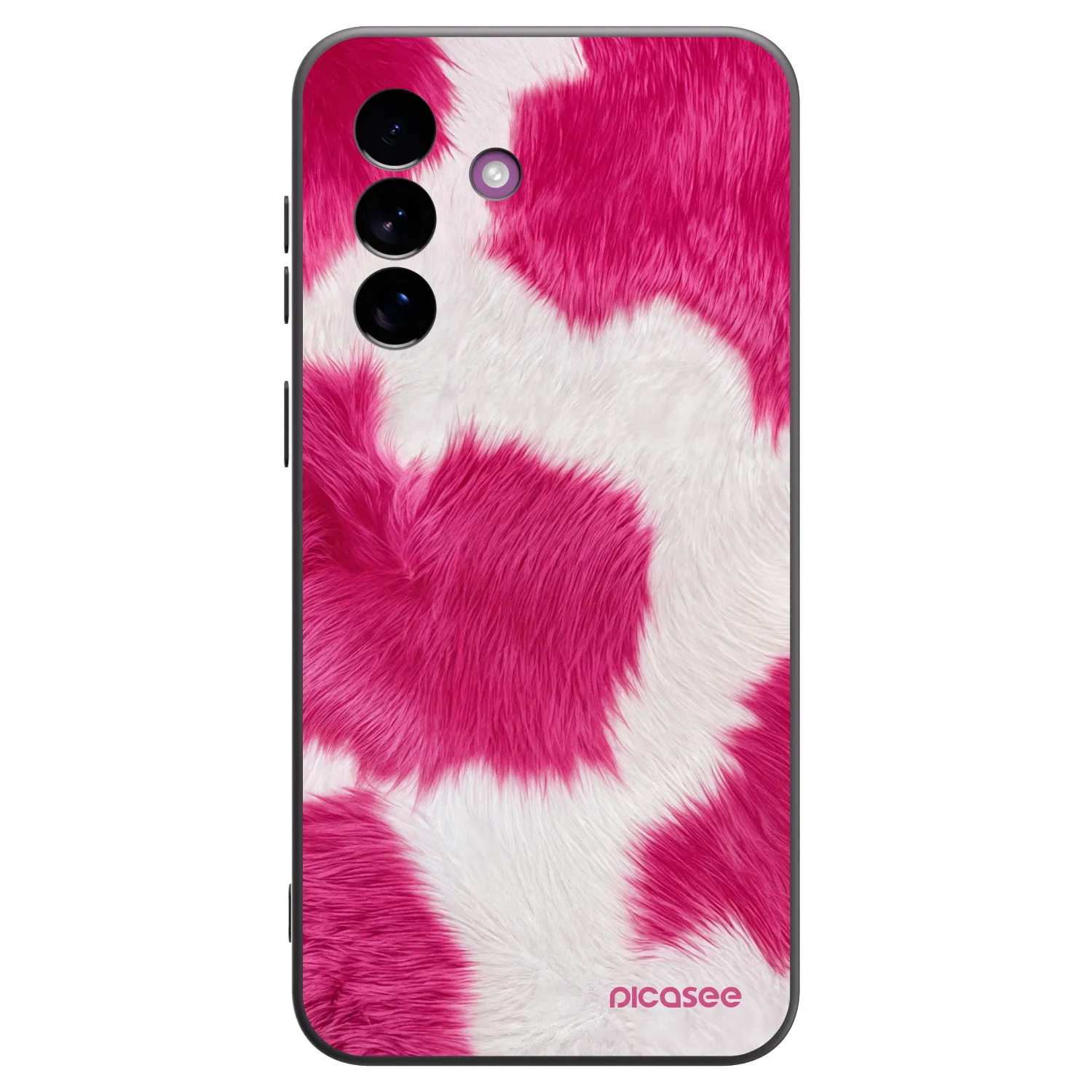 Picasee silikonový černý obal pro Samsung Galaxy A37 - Pink Moo