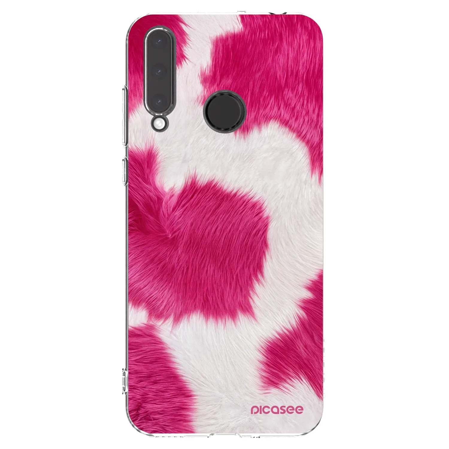 Picasee silikonový průhledný obal pro Honor 20 Lite - Pink Moo