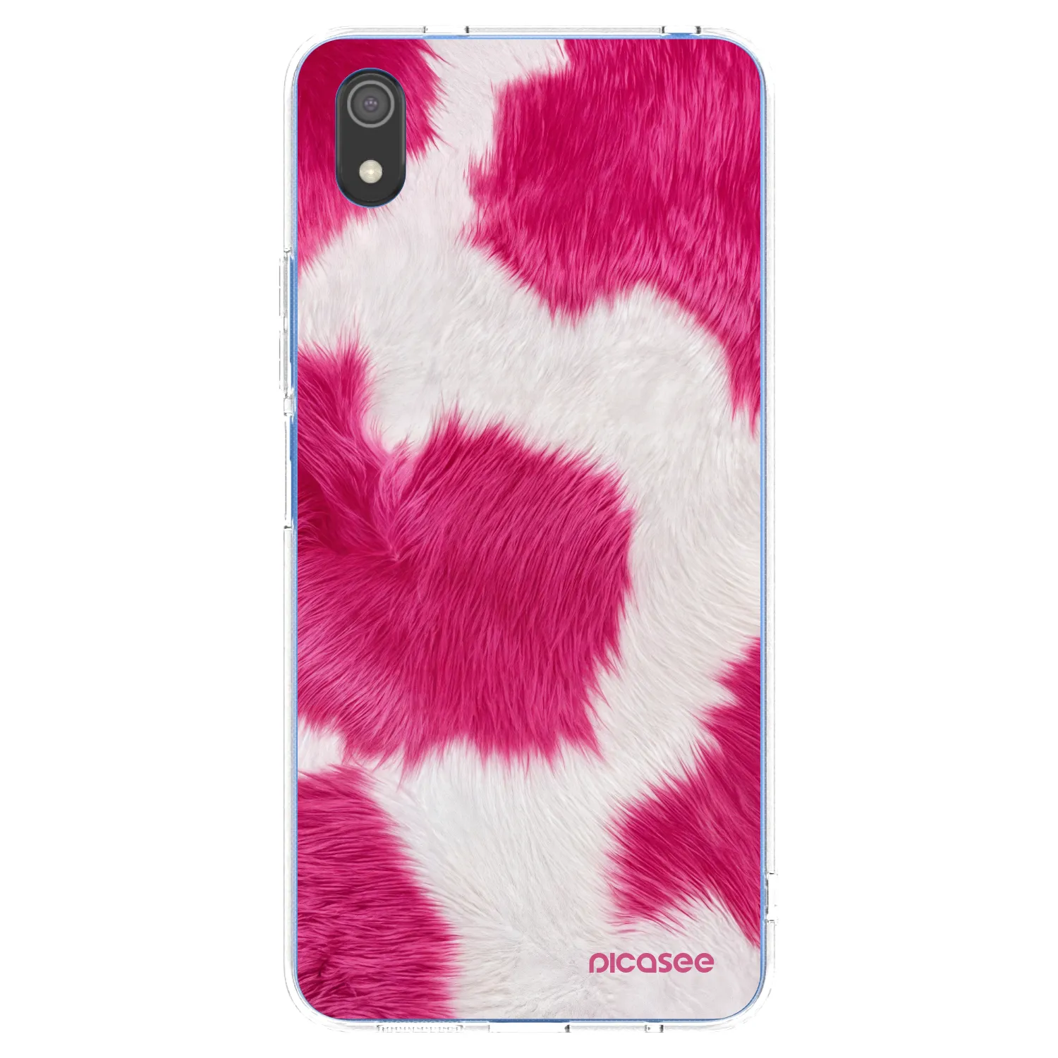 Picasee silikonový průhledný obal pro Xiaomi Redmi 7A - Pink Moo
