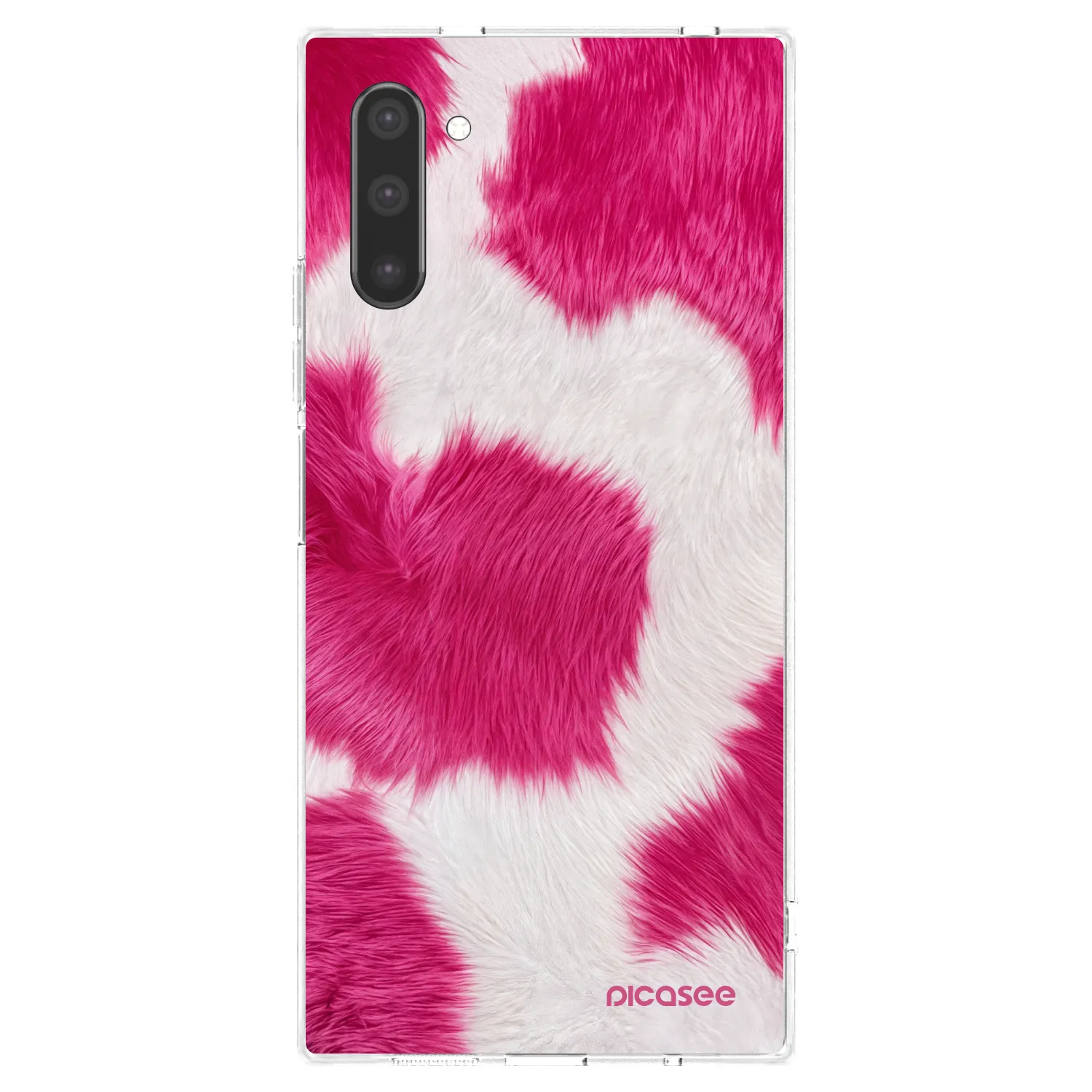 Picasee silikonový průhledný obal pro Samsung Galaxy Note 10 N970F - Pink Moo