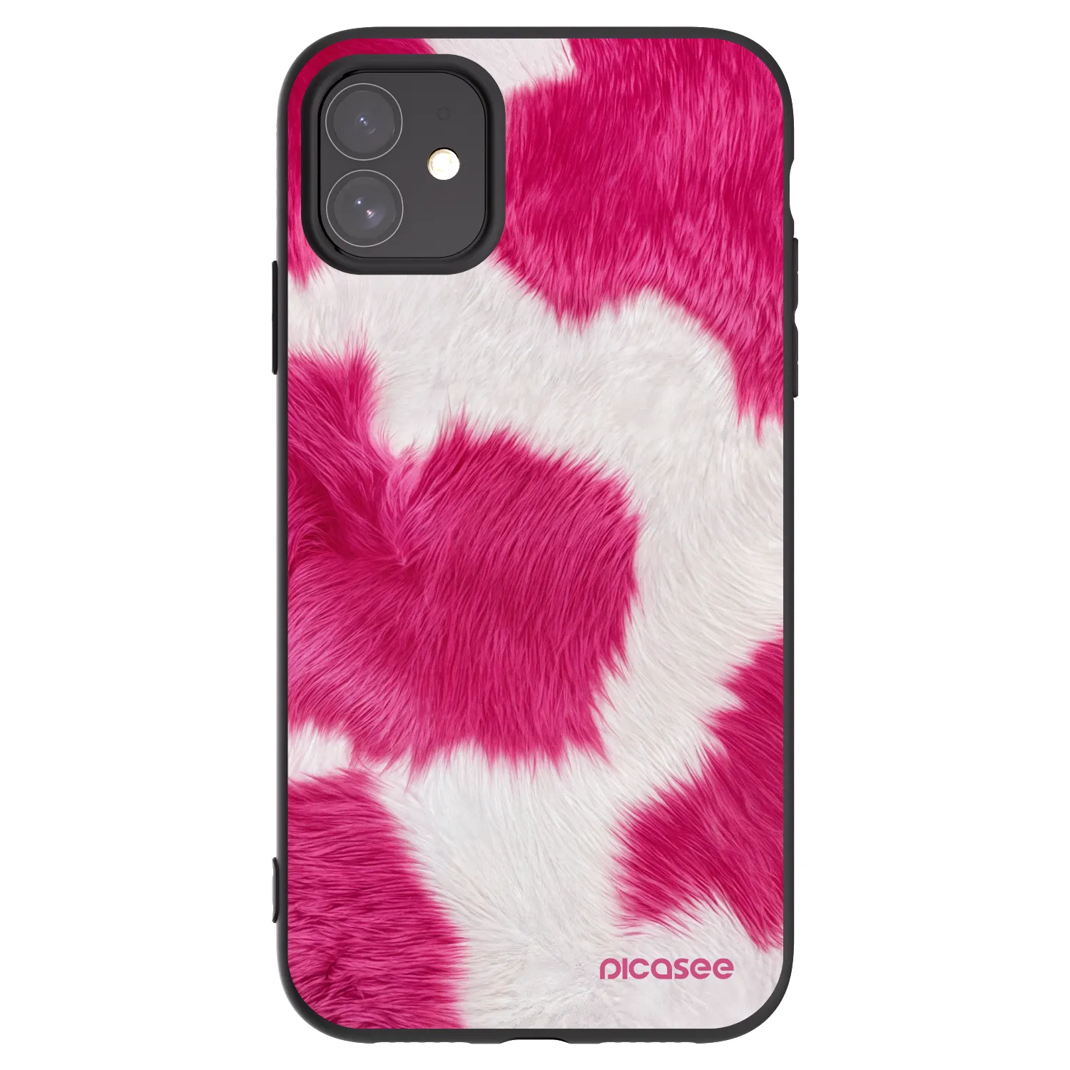 Picasee silikonový černý obal pro Apple iPhone 11 - Pink Moo