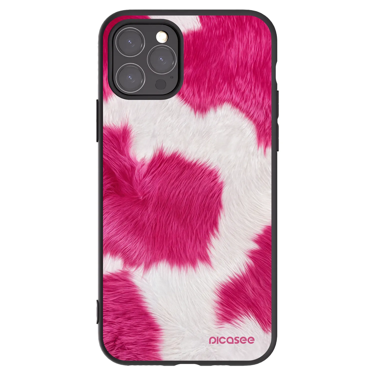 Picasee silikonový černý obal pro Apple iPhone 11 Pro - Pink Moo