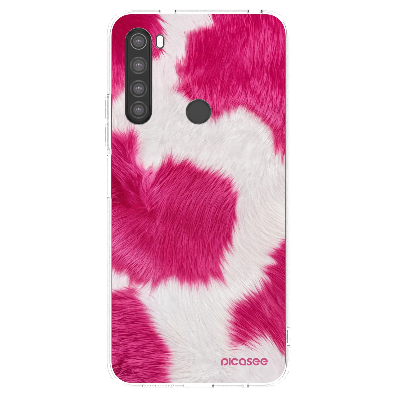 Picasee silikonový průhledný obal pro Xiaomi Redmi Note 8 - Pink Moo