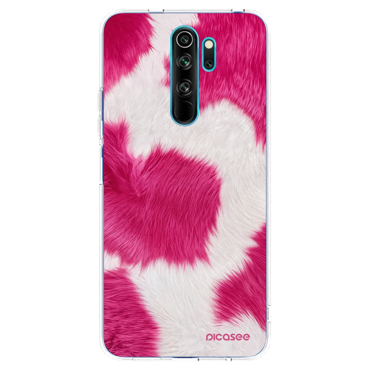 Picasee silikonový průhledný obal pro Xiaomi Redmi Note 8 Pro - Pink Moo