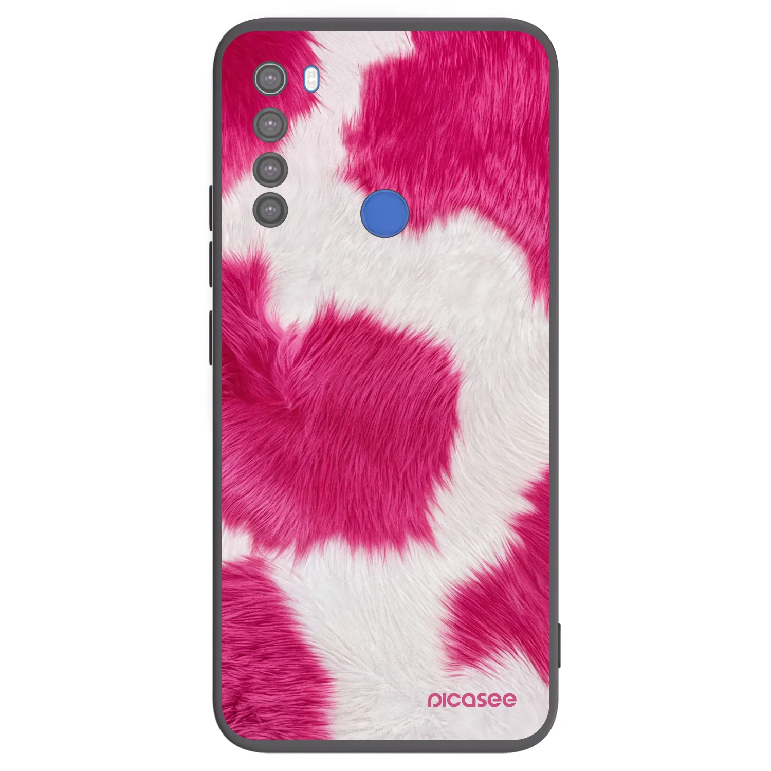 Picasee silikonový černý obal pro Xiaomi Redmi Note 8T - Pink Moo