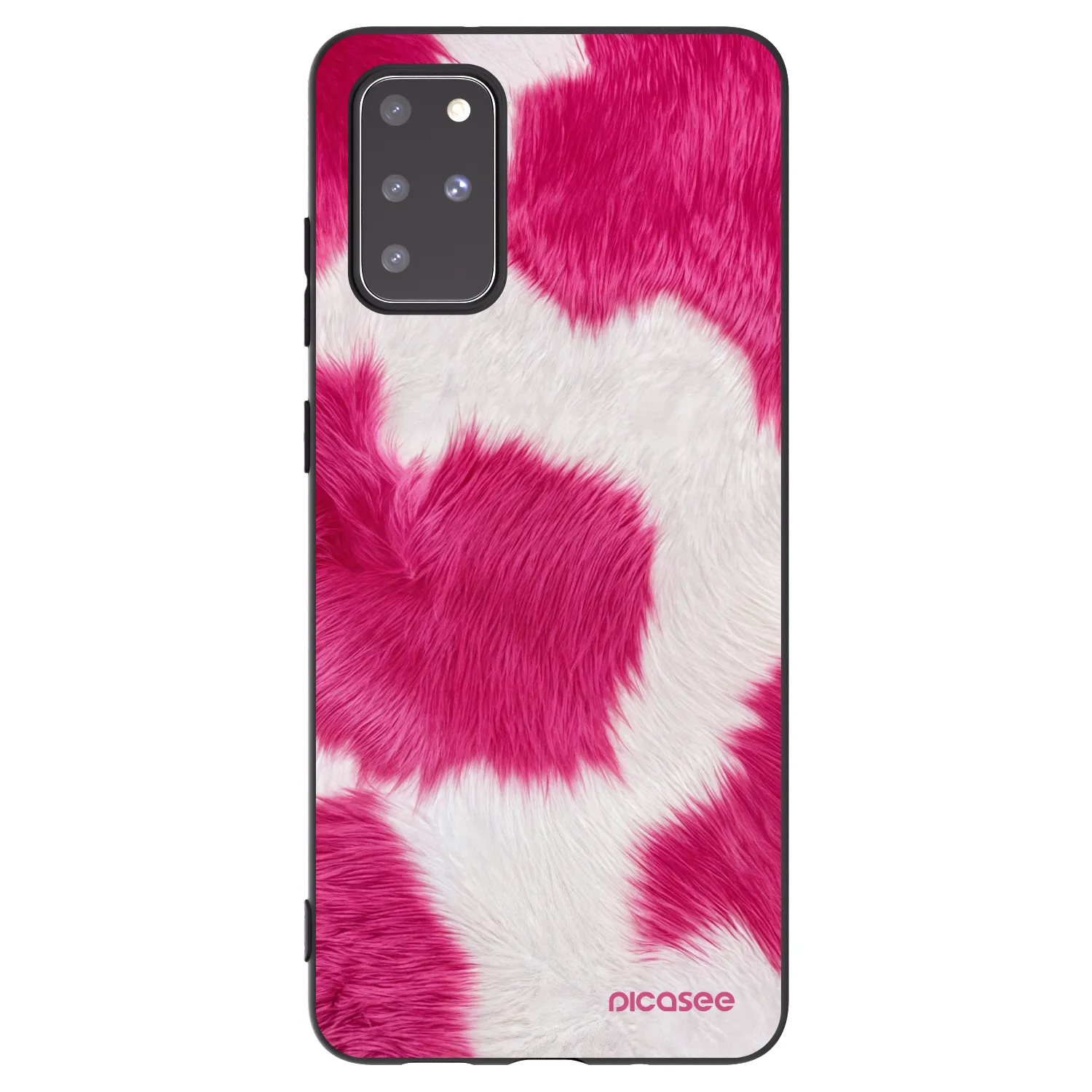 Picasee silikonový černý obal pro Samsung Galaxy S20+ G985F - Pink Moo