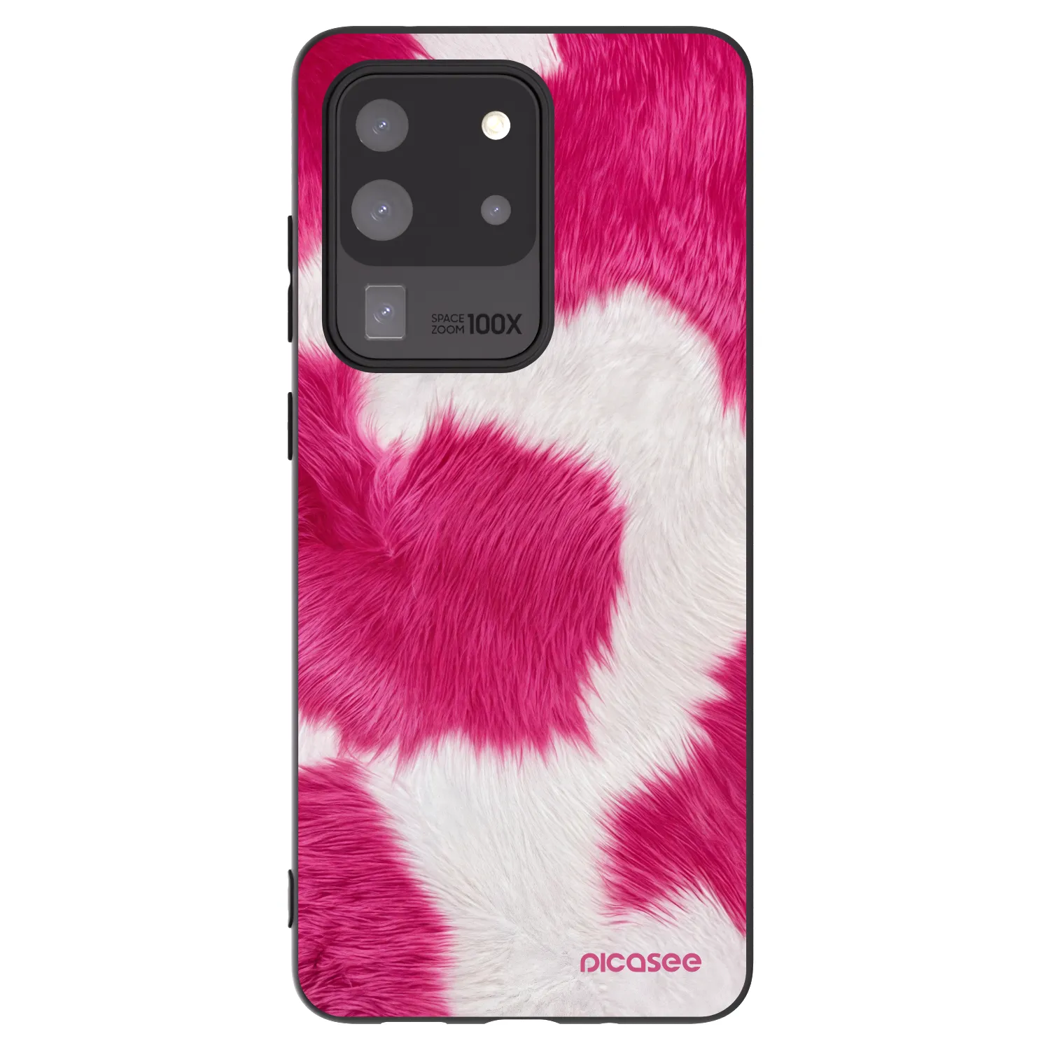 Picasee silikonový černý obal pro Samsung Galaxy S20 Ultra 5G G988F - Pink Moo