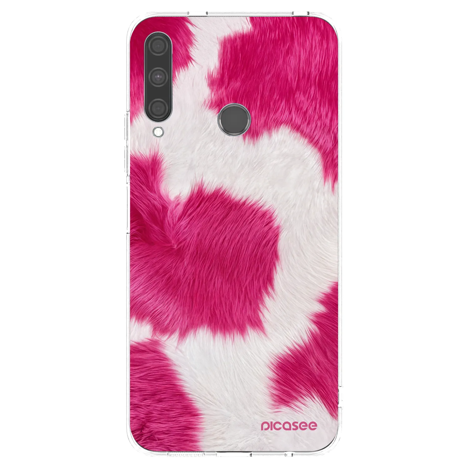 Picasee silikonový průhledný obal pro Huawei P40 Lite E - Pink Moo