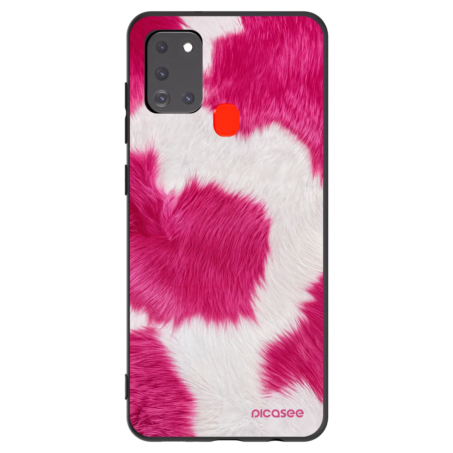 Picasee silikonový černý obal pro Samsung Galaxy A21s - Pink Moo