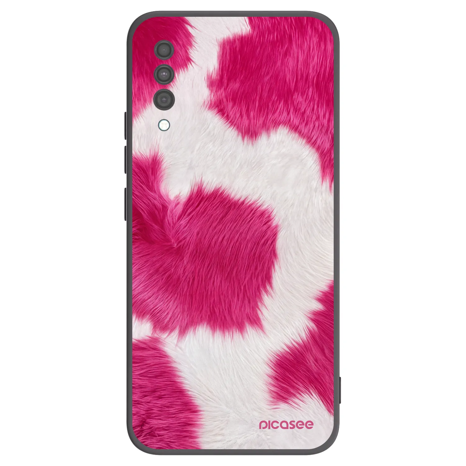 Picasee silikonový černý obal pro Samsung Galaxy A30s A307F - Pink Moo