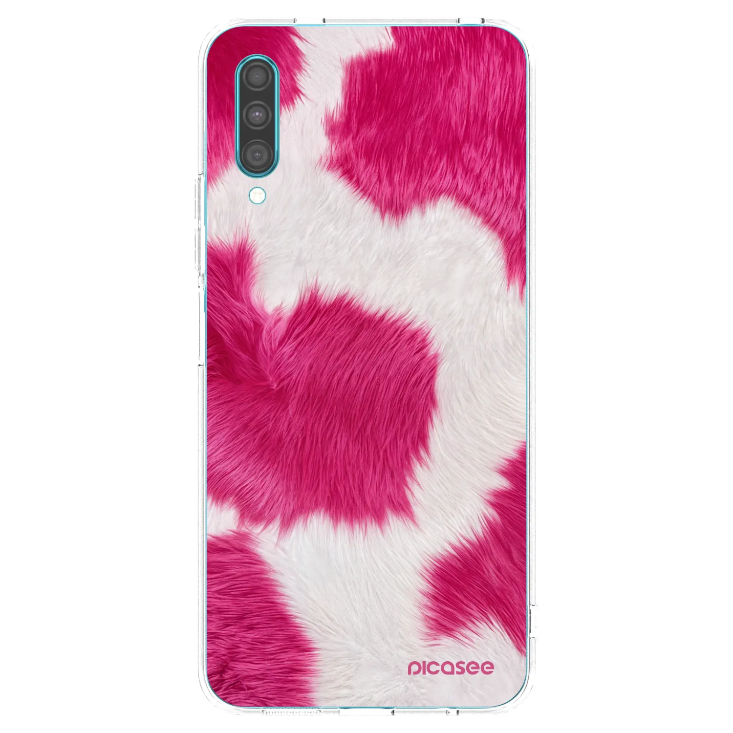 Picasee silikonový průhledný obal pro Samsung Galaxy A30s A307F - Pink Moo