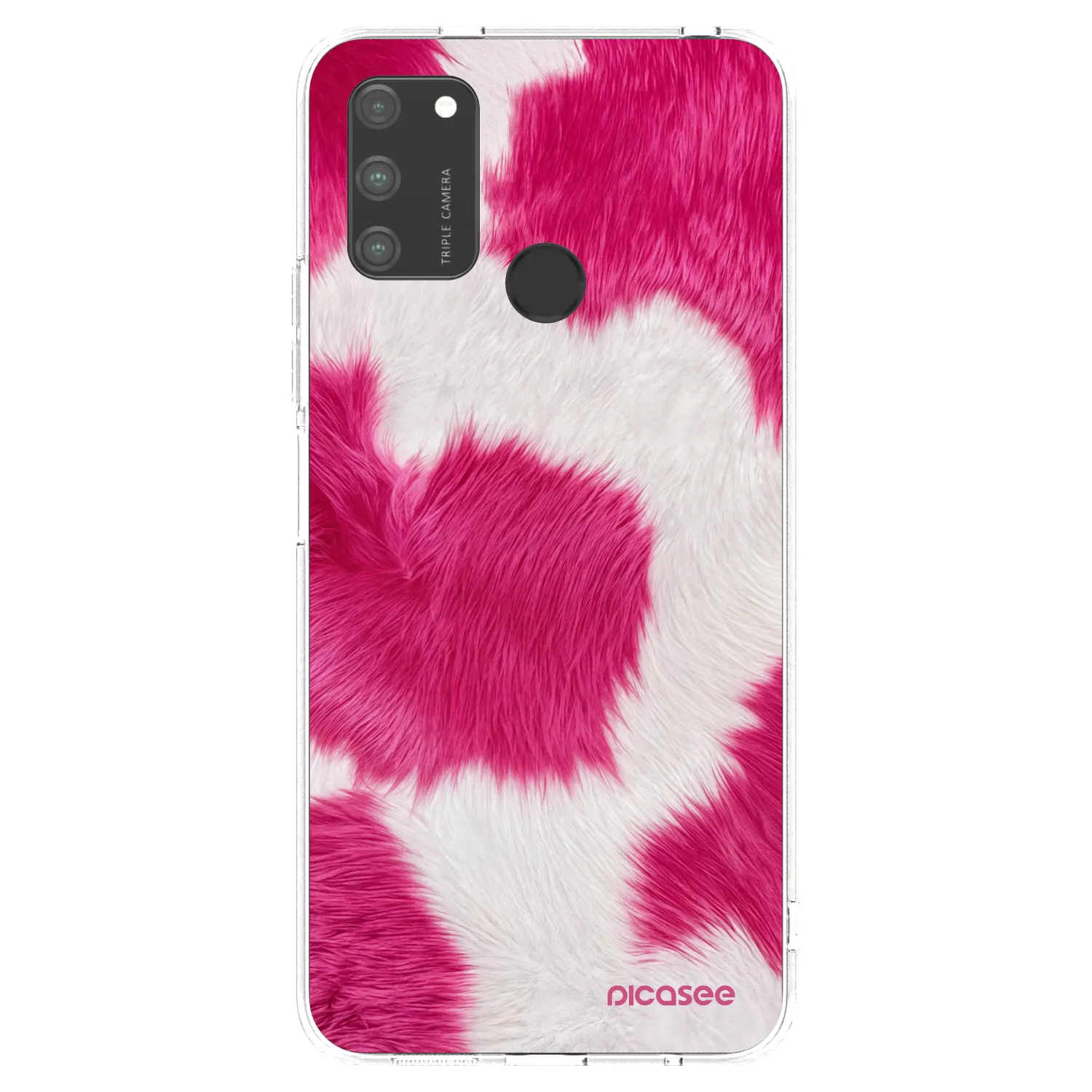 Picasee silikonový průhledný obal pro Honor 9A - Pink Moo