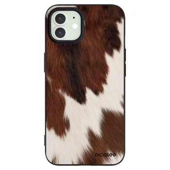 Picasee silikonový černý obal pro Apple iPhone 12 - Rustica