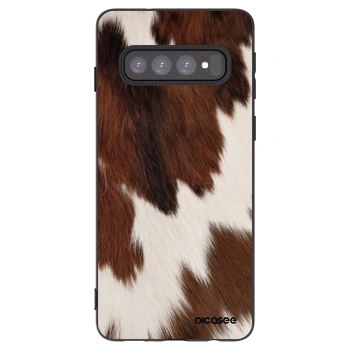 Picasee silikonový černý obal pro Samsung Galaxy S10 G973 - Rustica